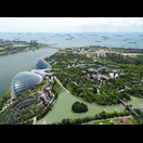 Der “Gardens by the Bay” mit den beiden Gewächshäusern